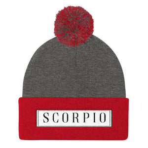 Scorpio Pom Pom Knit Cap