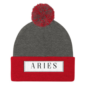 Aries Pom Pom Knit Cap
