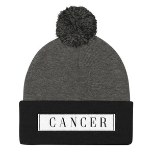 Cancer Pom Pom Knit Cap