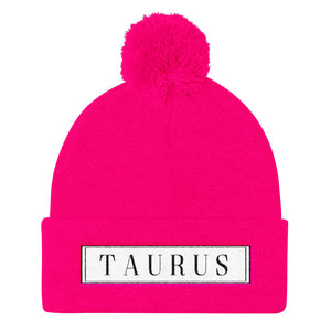 Taurus Pom Pom Knit Cap