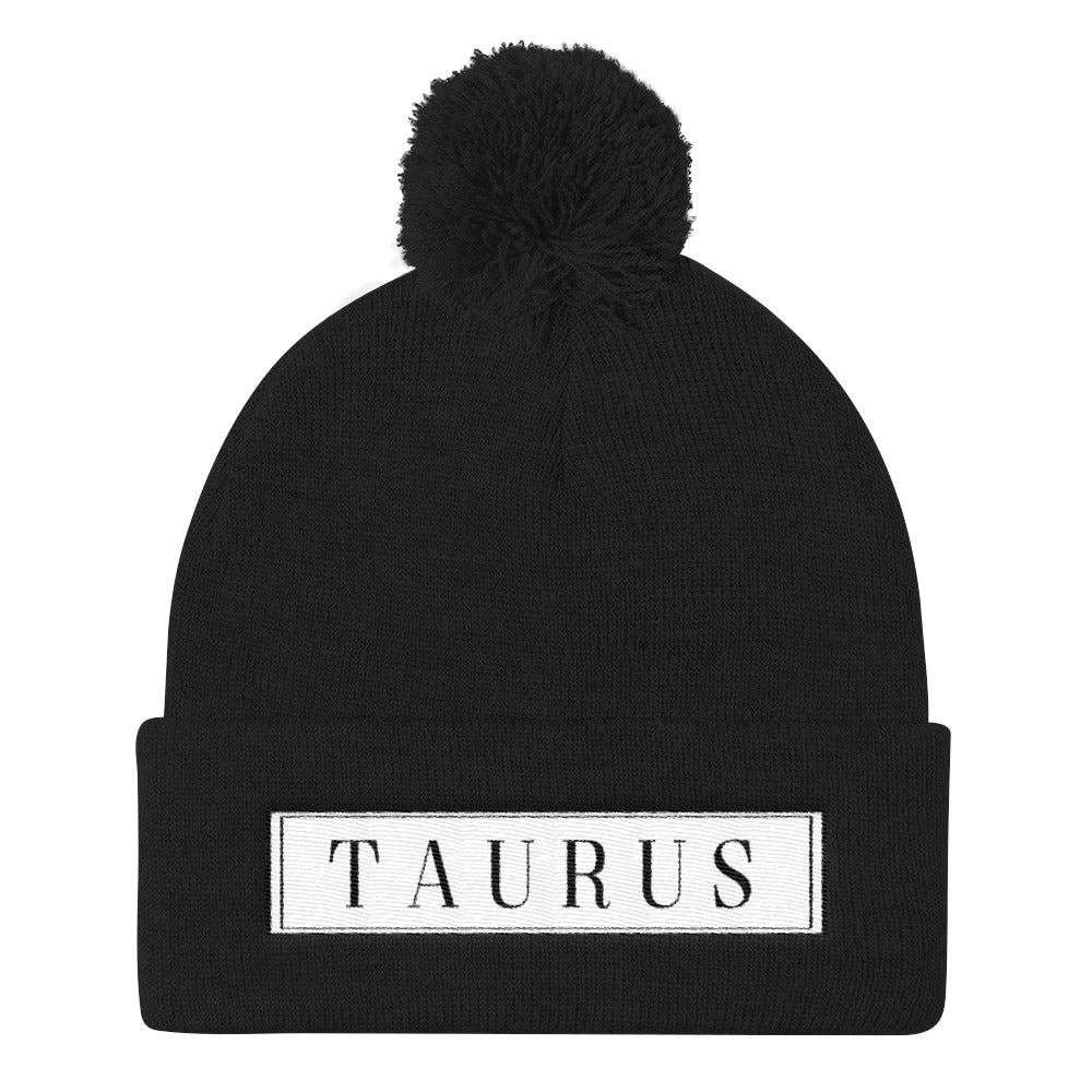 Taurus Pom Pom Knit Cap