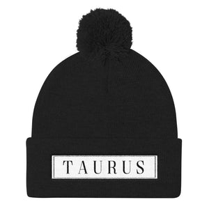 Taurus Pom Pom Knit Cap