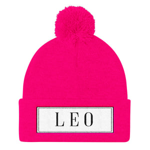 Leo Pom Pom Knit Cap