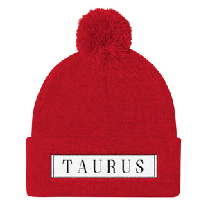 Taurus Pom Pom Knit Cap