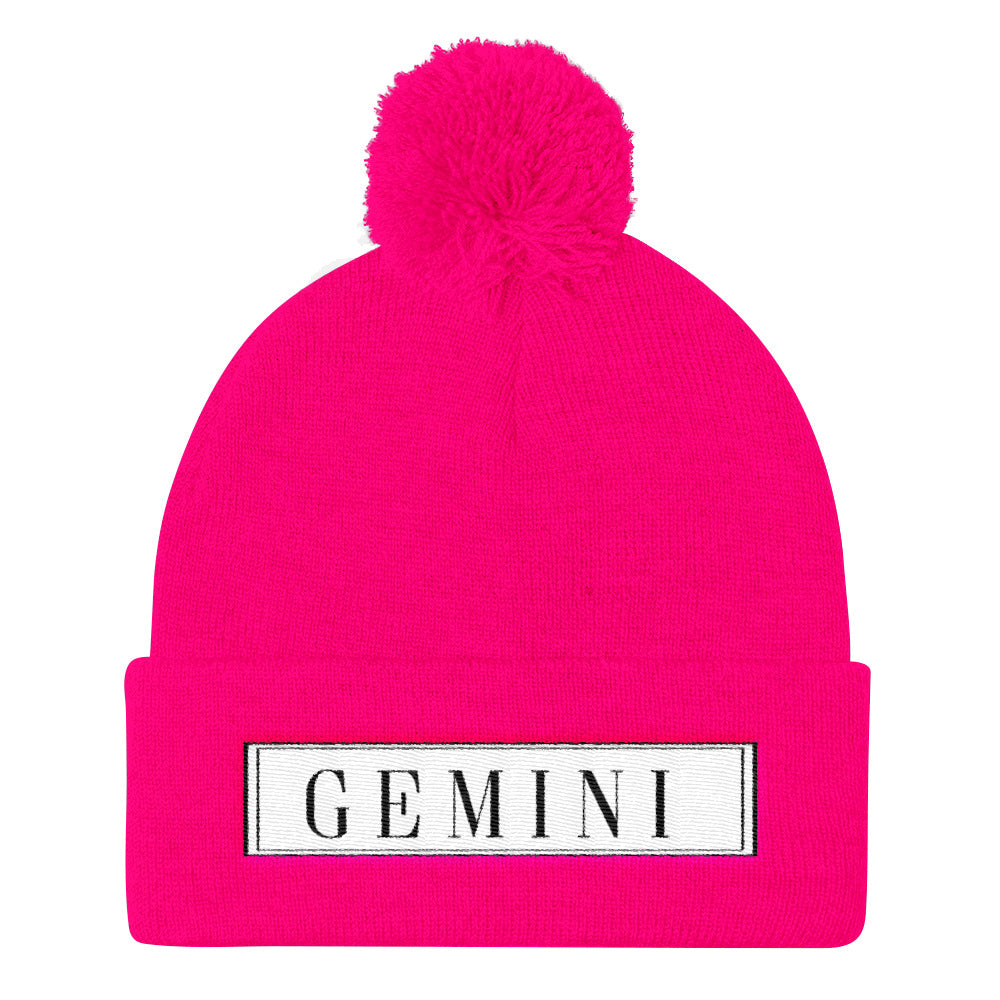 Gemini Pom Pom Knit Cap
