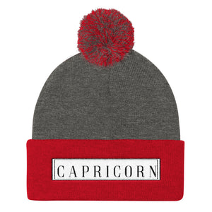 Capricorn Pom Pom Knit Cap