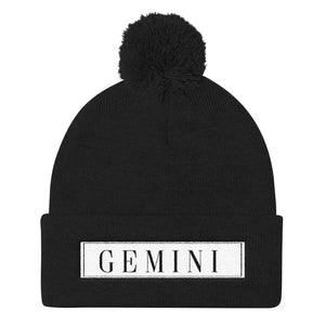 Gemini Pom Pom Knit Cap