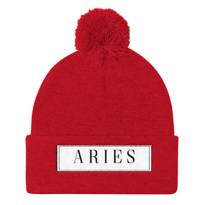 Aries Pom Pom Knit Cap
