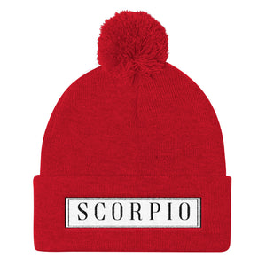 Scorpio Pom Pom Knit Cap