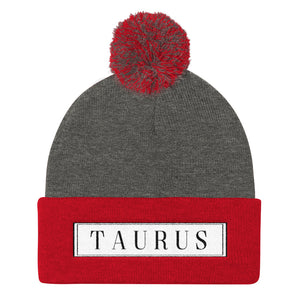 Taurus Pom Pom Knit Cap