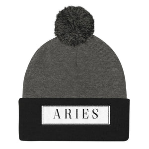 Aries Pom Pom Knit Cap