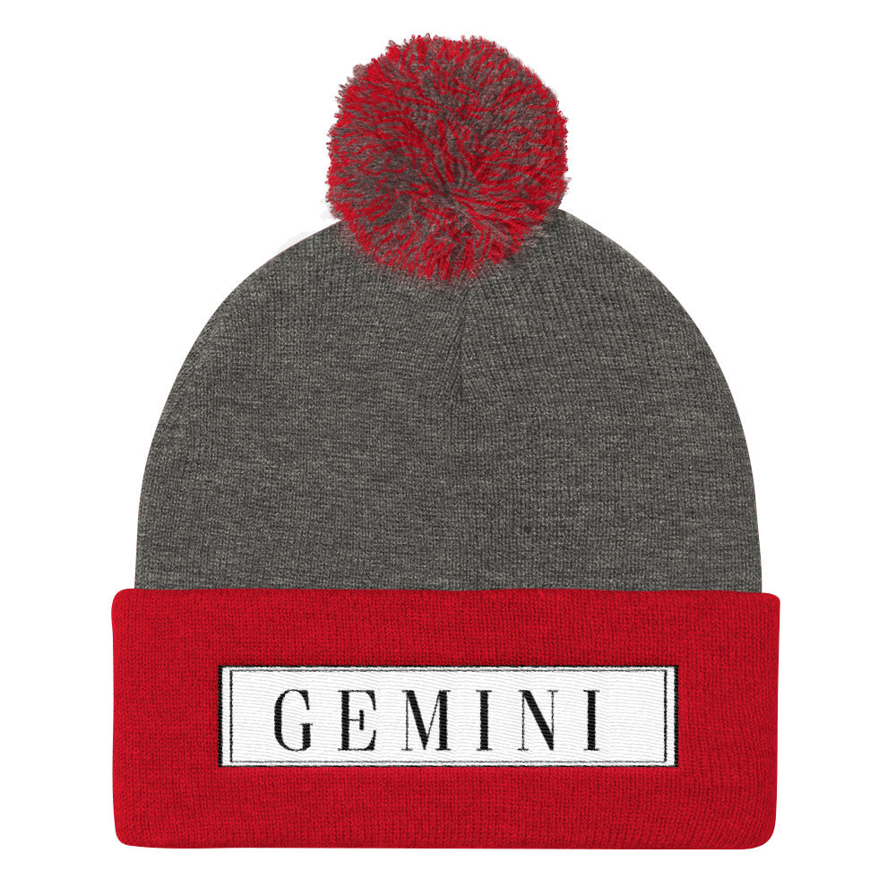 Gemini Pom Pom Knit Cap