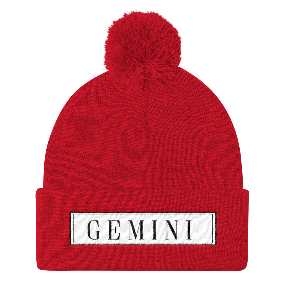 Gemini Pom Pom Knit Cap
