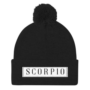 Scorpio Pom Pom Knit Cap