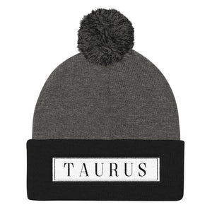 Taurus Pom Pom Knit Cap