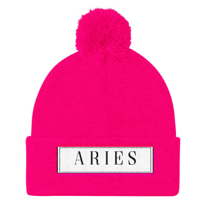 Aries Pom Pom Knit Cap