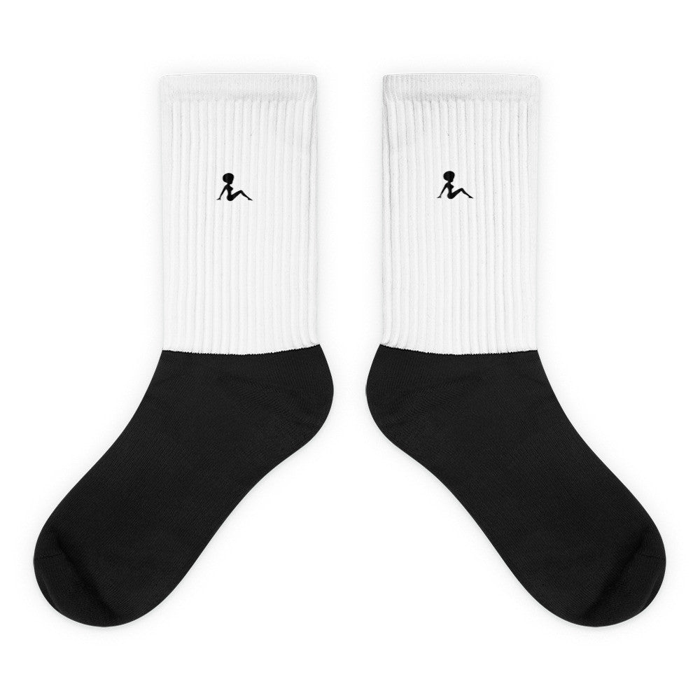 Black foot socks